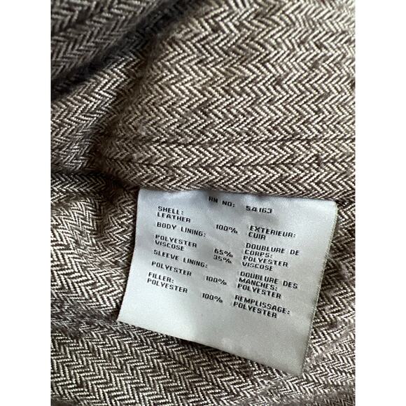 Marc New York Andrew Marc mens size large brown leather jacket - Picture 6 of 6